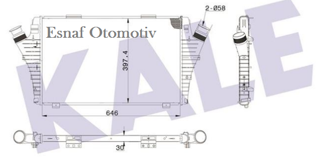 Opel Vectra C 1.9 CDTİ Turbo Radyatörü,6302059