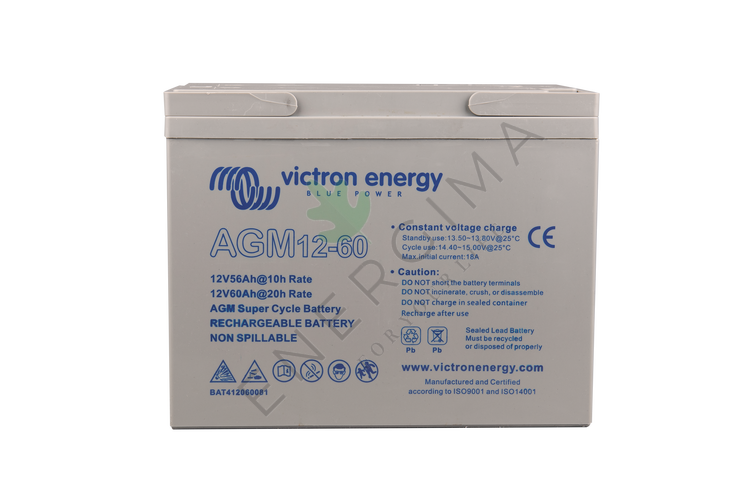 12V/60Ah Deep Cycle AGM Marin Akü