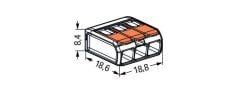 221-413 3x4 mm2 Çok Amaçlı Klemens