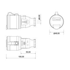 Bemis 1/16A Uzatma Priz BK1-1402-2311