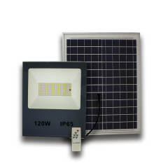 Solar LED Güneş Enerjili Projektör 120W Aydınlık Düzeyi Sensörlü Kumandalı ITU10303
