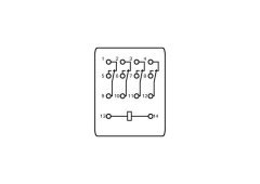 858-151 220VAC, 4x5A kontak röle