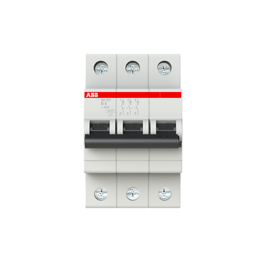 SH203-C Eğrisi 6kA - 3 kutuplu 16A Otomat Sigorta