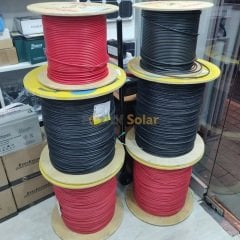 100 Metre Solar Kablo 6 Mm2 Çift İzoleli Bakır 50 Mt Kırmızı + 50 Mt Siyah