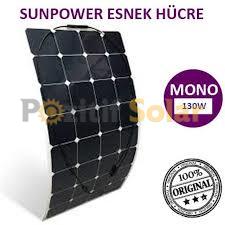 Lexron 130 Watt Monokristal Esnel Güneş Paneli Sunpower Hücre