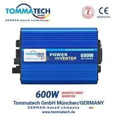 Tommatech 12V Volt 220V İNVERTER 600 W Watt ÇEVİRİCİ İNVERTÖR