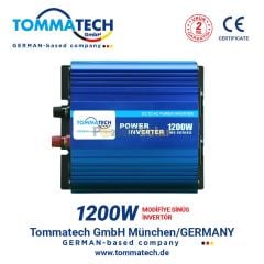 Tommatech 1200 W Watt 12V/24V -220V inverter Çevirici İNVERTÖR