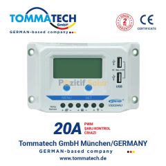 Tommatech 20A PWM Şarj Kontrol Cihazı AU Serisi