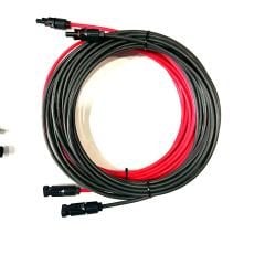 Çift MC4 Konnektörlü 6 mm Solar Kablo Kırmızı 10 mt Siyah 10 mt