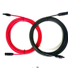 Çift MC4 Konnektörlü 6 mm Solar Kablo Kırmızı 15 mt Siyah 15 mt