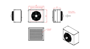 APS 30 14,2 m²  Aksiyal Buhar Apareyi