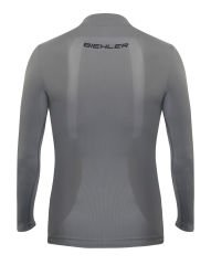 High Collar Seamless LS Baselayer | Grey