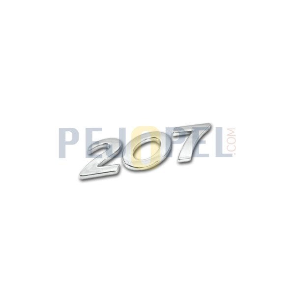 Peugeot 207 Yazı bagaj kaputu üzerindeki 8665.PV