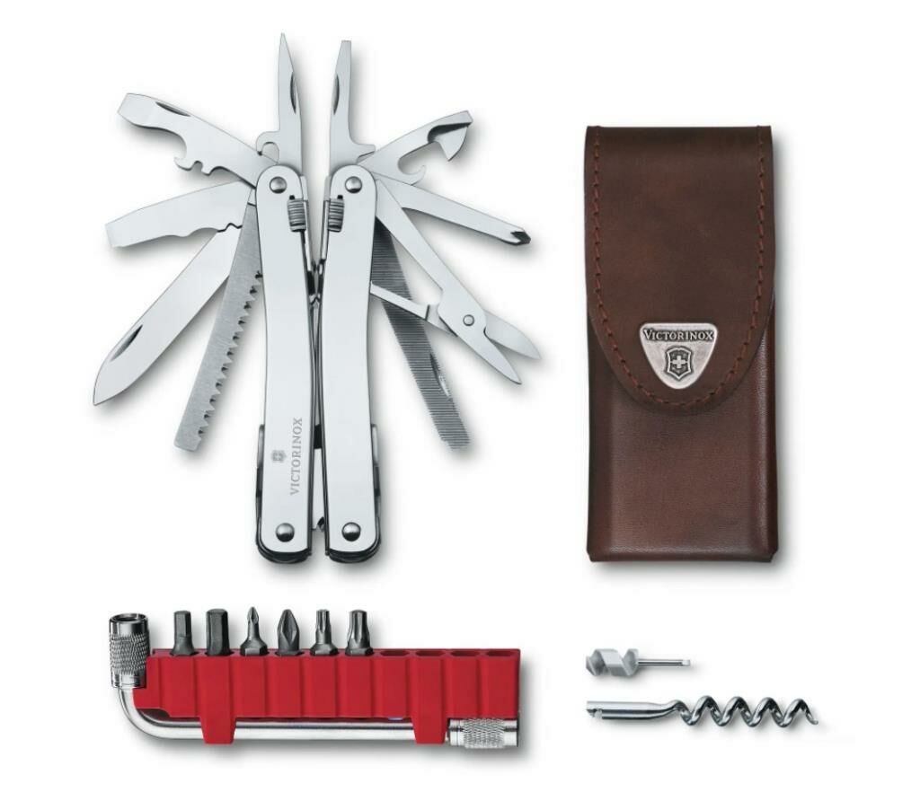 Victorinox SwissTool Spirit X Plus 3.0235.L Deri Kılıflı 35F