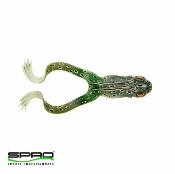 SPRO Iris The Frog 10cm Silikon Kurbağa Yem UV Natural Green