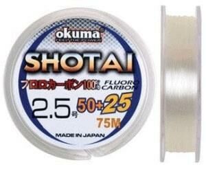 Okuma Shotai %100 Fluorocarbon Olta Misinası 75m 0,185mm