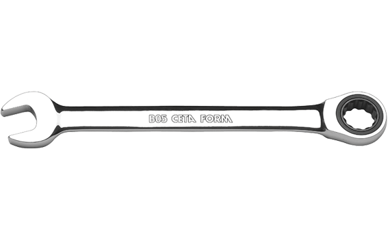 CETA FORM B05-21 C-Gear Cırcırlı Kombine Anahtar 21 mm (Düz)