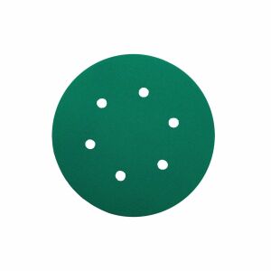 Yeşil Esnek Cırtlı Disk Zımpara 150 mm 6 Delikli 150 Kum