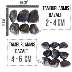 Nif Organik Tamburlanmış Bazalt 1-2 cm 10 Kg  - Dekoratif ve Doğal