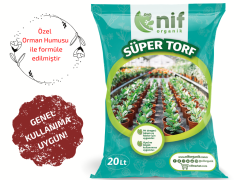 Nif Organik Süper Torf 20L - Çiçek ve Saksı Toprağı