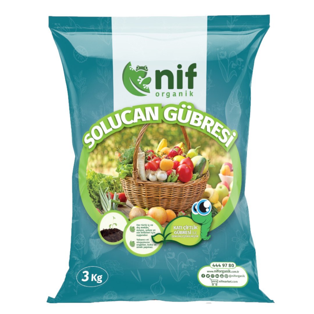 Nif Organik Solucan Bitki Besini 3 Kg