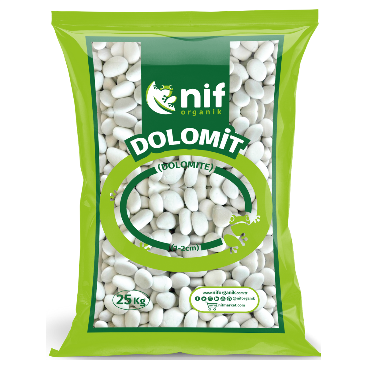 Dolomit Taşı 4-6 CM 20 KG * 60 ADET 1 PALET