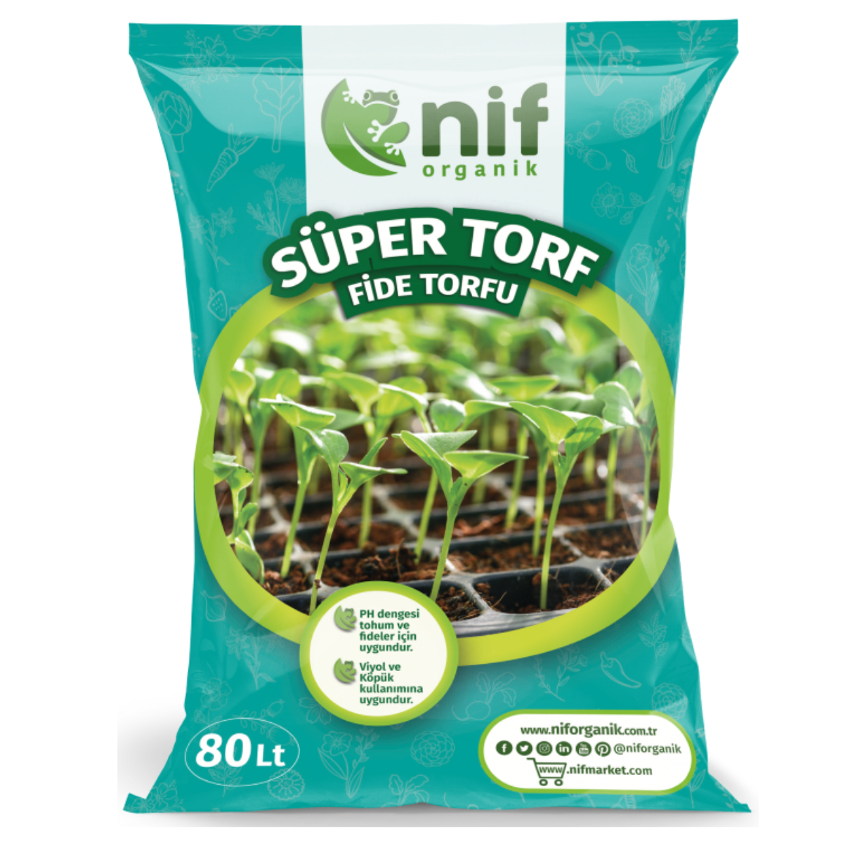 Süper Torf 70 litre * 32 adet - 24kg 1 Palet