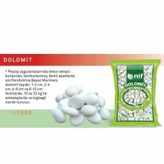 Nif Organik Dolomit Taşı 4-6 cm 20 Kg