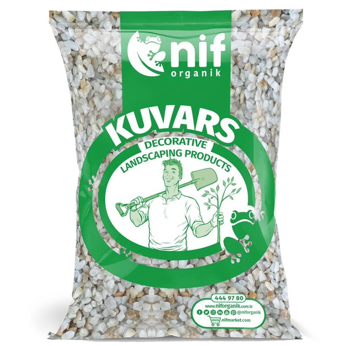 Nif Organik Kuvars Taşı 5-8 mm 25 Kg