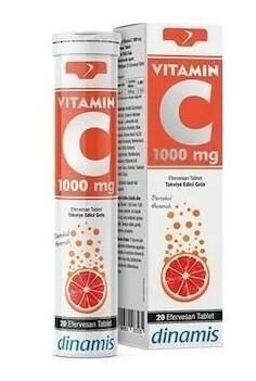 Dinamis Vitamin C 1000 mg 20 Efervesan Tablet