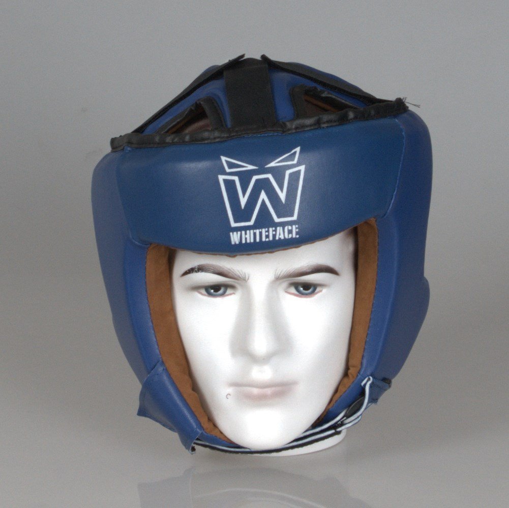 Whiteface Muay Thai Federasyon Onaylı Kask Mavi