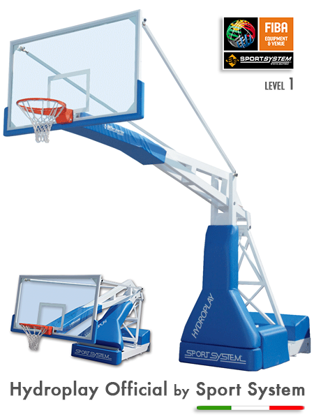 FIBA level 1 onaylı basketbol potası Hidrolik sistem