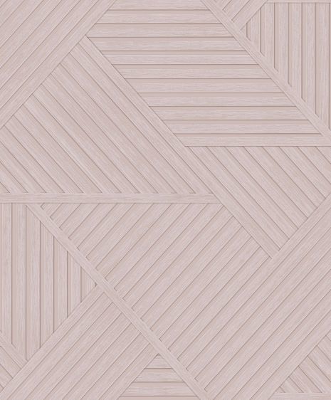 Modern Geometrik Pembe Ahşap Panel Tasarım Duvar Kağıdı