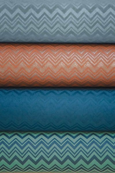 Missoni Home Dokulu Zigzag Model Yaldız Detaylı Duvar Kağıdı