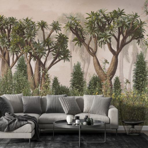 Büyük Bonzai Ağaçları Tasarım Duvar Kağıdı