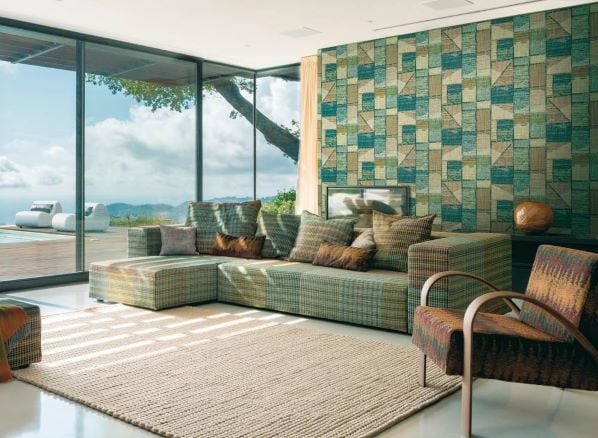 Missoni Home Ambientazione Geometrik Duvar Kağıdı