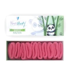 Novibaby 5'li Bambu Bebek Çorap I Candy I 0-6 ay I Yenidoğan Kız Erkek Bebek Çorabı