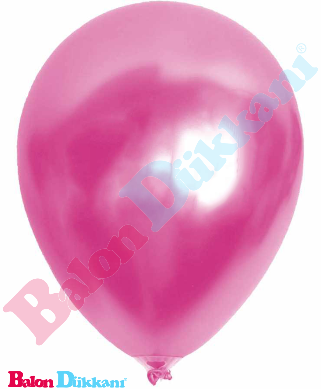 12 inch Metalik Pembe Balon 50 adet