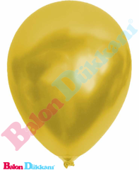 12 inch Metalik Sarı Balon