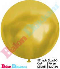 27 inch Jumbo Balon Metalik Gold Balon