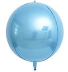22 inch Açık Mavi Küre Folyo Balon
