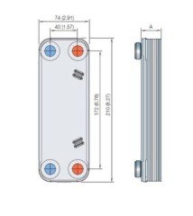 ALFA LAVAL CBH16 serisi 25 kw'lık Kaynaklı Yerden Isıtma Eşanjörü