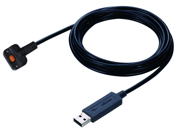 Mitutoyo 06AFM380B Doğrudan USB Giriş Aracı (Digimatic USB) Digi / Digi2, Data Butonlu IP Mikrometre Tipi