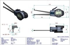 G330 Dijital İç Çap Kanal Komparatörü 30-60 mm