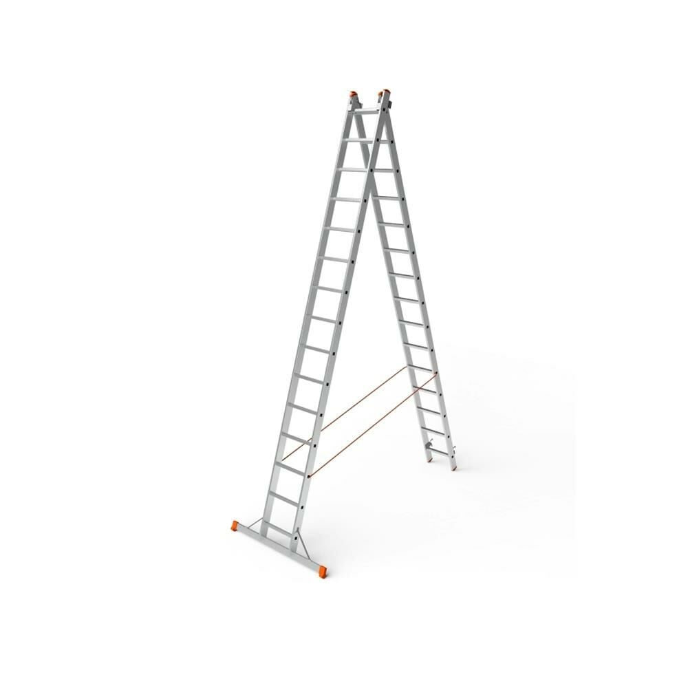 SARAYLI A Tipi Endüstriyel Merdiven 2 X15 (409X2) 818 cm