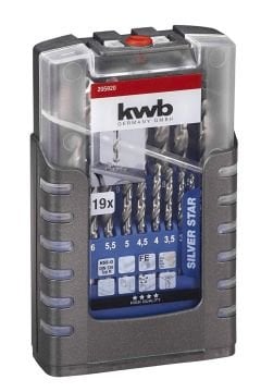 Kwb Metal Matkap uç seti 19 parça 1-13 mm