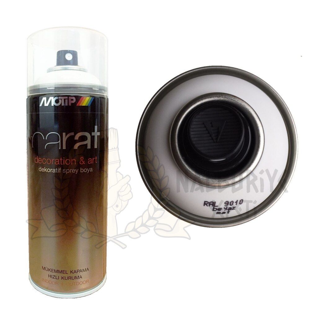 CARAT MAT BEYAZ SPREY BOYA RAL 9010