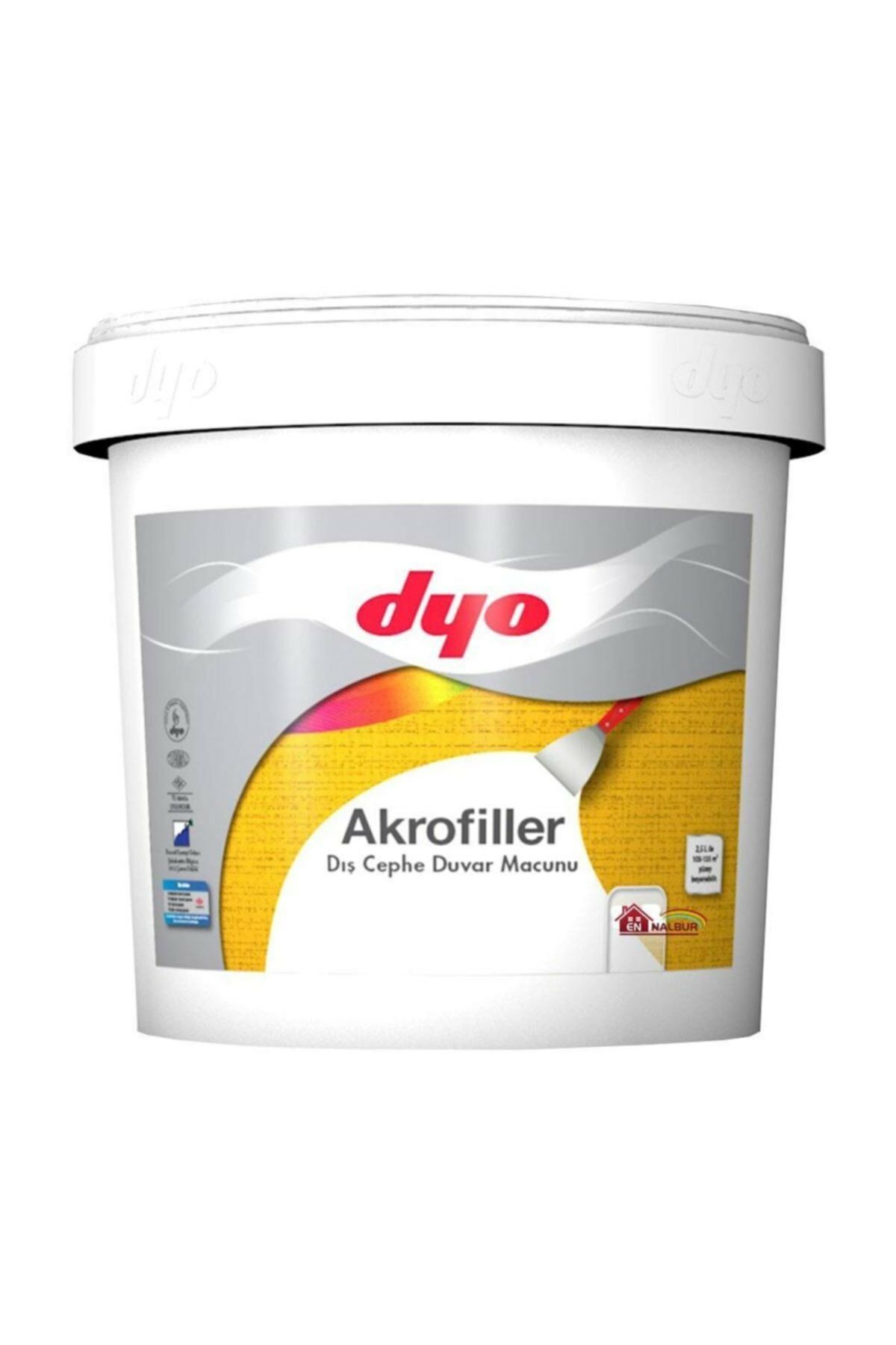 Akrofiller Dış Cephe Macunu 4,5 Kg Beyaz