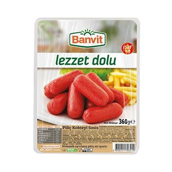 BANVİT PİLİÇ KOKTEYL SOSİS 360 GR