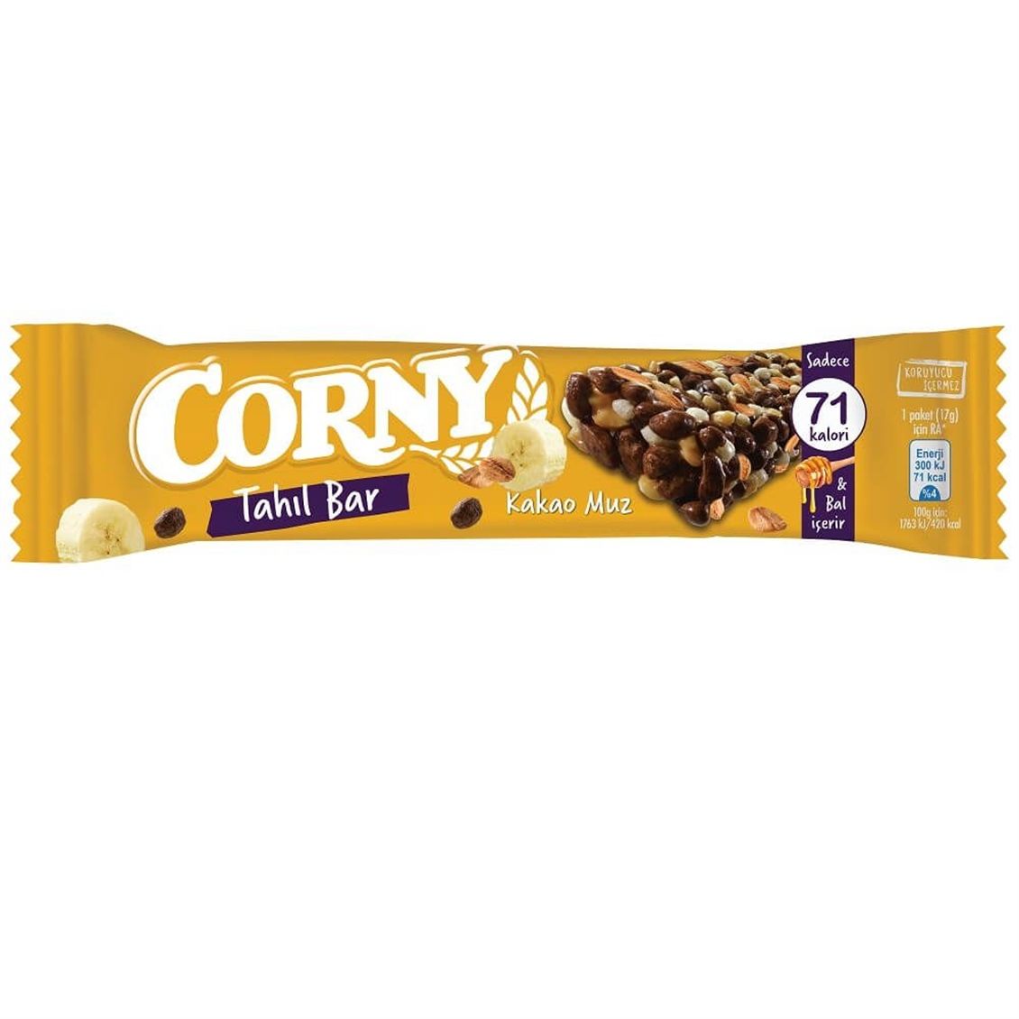 CORNY TAHILLI BAR KAKAO MUZ 17 GR